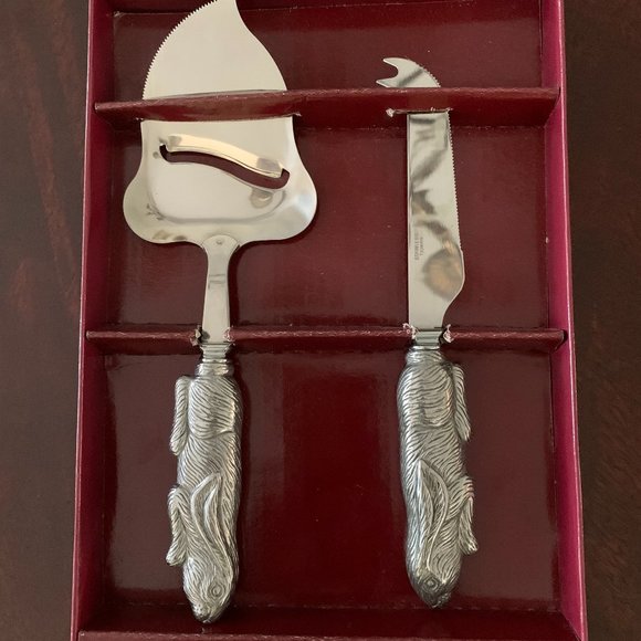 Arthur Court Other - Arthur Court Bunny Cheese Knife Server Set